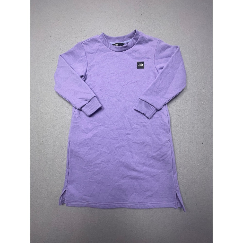 The North Face Sweatshirt Dress Fleece Purple Size 120 Girls
